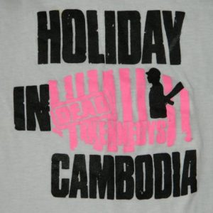 Vintage DEAD KENNEDYS 80S HOLIDAY IN CAMBODIA T-Shirt S