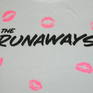 Vintage THE RUNAWAYS 1977 Tour T-Shirt Original 70s concert
