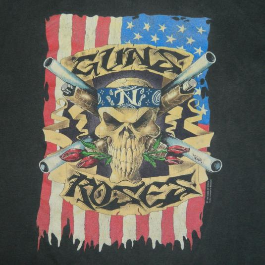 Maglietta Ufficiale Guns N' Roses Uyi World Tour – Unisex Cotone (Taglia Medium)