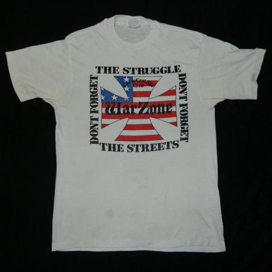 Vintage WARZONE 1988 ORIGINAL T-Shirt NYHC 80S tour