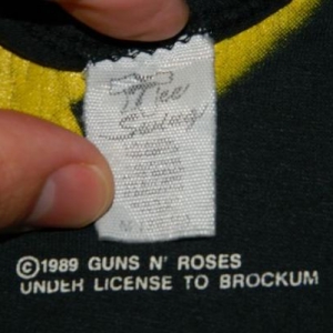 Vintage GUNS N ROSES WAS HERE 80S T-Shirt tour concert
