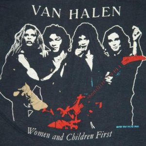 vintage VAN HALEN 1980 WOMEN AND CHILDREN FIRST T-Shirt