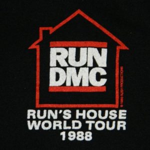 Vintage RUN DMC 1988 RUN'S HOUSE TOUR SWEATSHIRT t-shirt