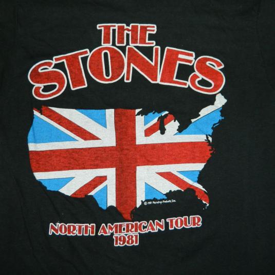 Vintage ROLLING STONES 1981 TOUR T-Shirt Original 80s