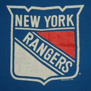 vintage 1988 NEW YORK RANGERS T-Shirt NHL 80s hockey