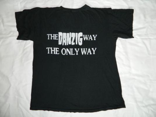 vintage THE DANZIG FORCE 1988 FAN CLUB T-Shirt misfits 80s | Defunkd