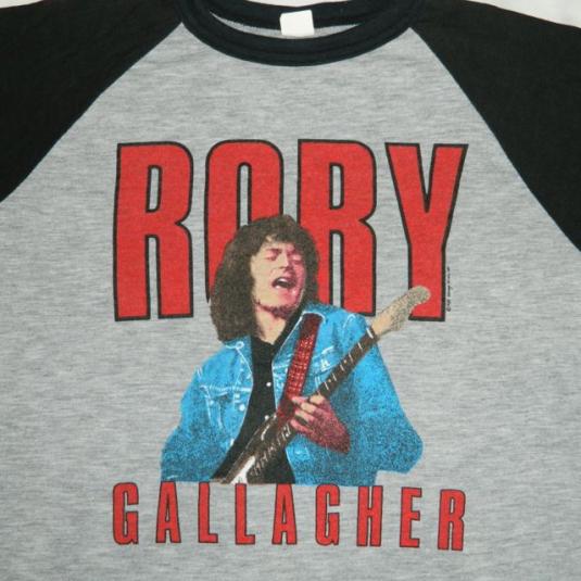 Vintage RORY GALLAGHER 1985 TOUR JERSEY T-Shirt concert