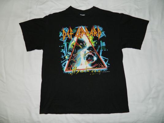 Vintage DEF LEPPARD 1987 HYSTERIA TOUR T-Shirt 80s XL