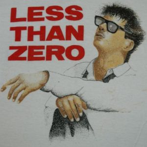 vintage LESS THAN ZERO 80S T-Shirt movie robert downey jr