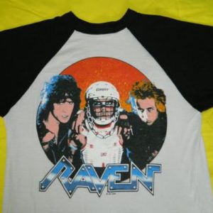 Vintage RAVEN 1985 STAY HARD TOUR JERSEY T-Shirt 80s