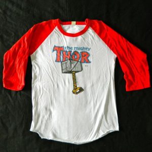 Vintage 1984 THOR MARVEL COMICS JERSEY T-Shirt 80s