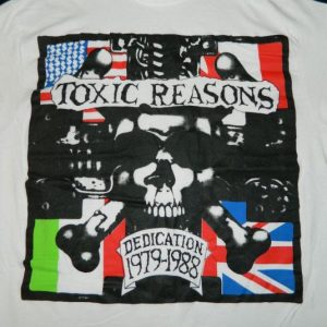 Vintage TOXIC REASONS DEDICATION 1979-1988 T-Shirt 80s punk
