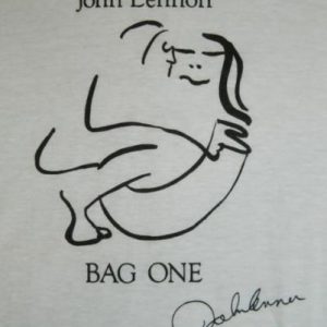 vintage JOHN LENNON 70S BAG ONE DEAD STOCK T-Shirt