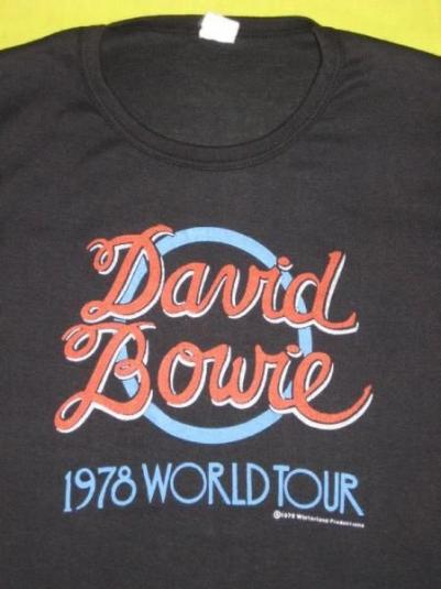 vintage DAVID BOWIE 1978 T0UR T-Shirt Original concert 70s