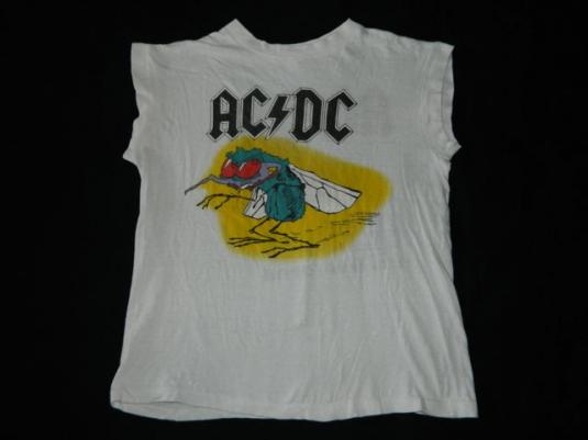 Vintage AC/DC 1985 FLY ON THE WALL TOUR T-Shirt Muscle Tee