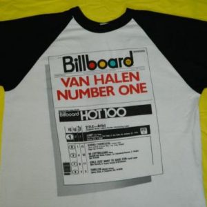 Vintage VAN HALEN 1984 JUMP #1 PROMO JERSEY T-Shirt 80s
