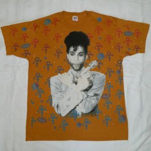 Vintage PRINCE 1993 TOUR T-Shirt Allover print 90s concert