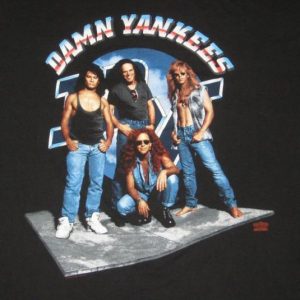 vintage DAMN YANKEES 1993 TOUR T-Shirt Ted Nugent