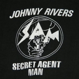 Vintage JOHNNY RIVERS SECRET AGENT MAN T-Shirt