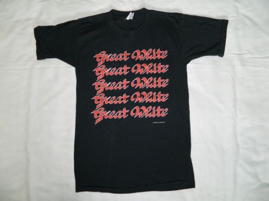 Vintage GREAT WHITE 1987 TOUR T-Shirt concert | Defunkd