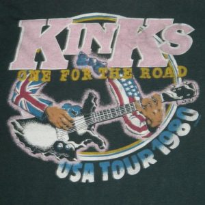 Vintage THE KINKS 1980 TOUR T-SHIRT
