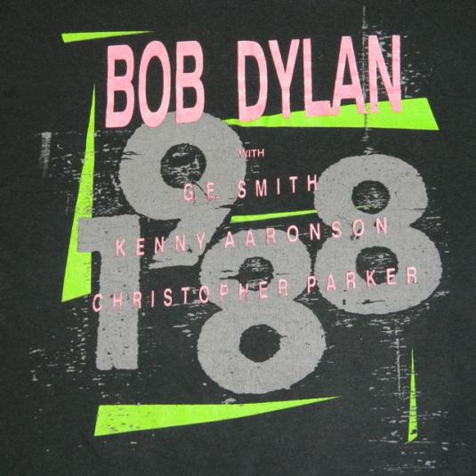 Vintage BOB DYLAN 1988 Tour T-shirt Large concert