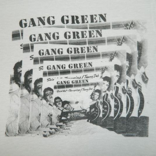 Vintage GANG GREEN 1984 PROMO T-Shirt 80s punk skate rock