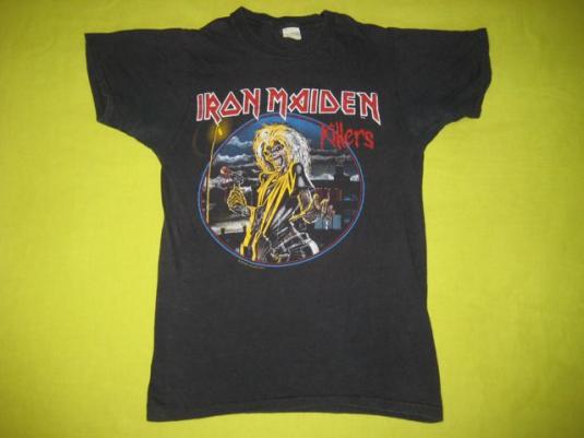 vintage IRON MAIDEN 1981 KILLERS PROMO T-Shirt 80s original
