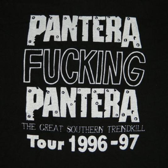 Vintage PANTERA THE GREAT SOUTHERN TRENDKILL TOUR T-Shirt xl