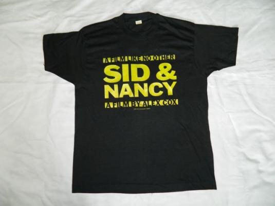 Vintage NOS SID & NANCY 1986 MOVIE PROMO T-Shirt vicious