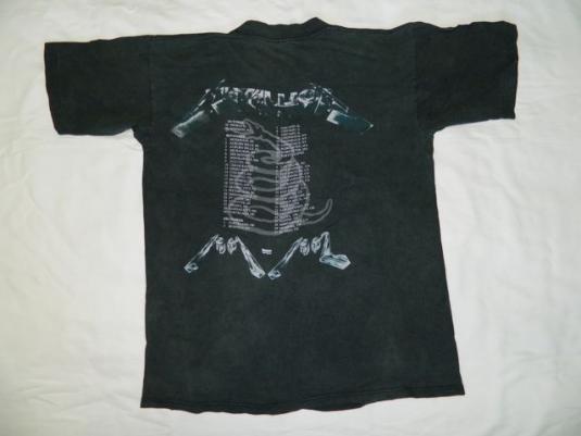 Vintage METALLICA 1991 TOUR T-Shirt L Original concert 90s | Defunkd