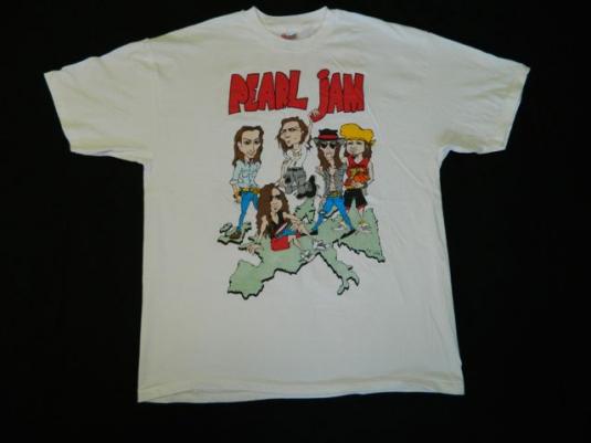 Vintage PEARL JAM 1992 WORLD JAM TOUR T-Shirt XL grunge