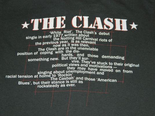 Vintage THE CLASH 80S STRAIGHT TO HELL T-Shirt Original