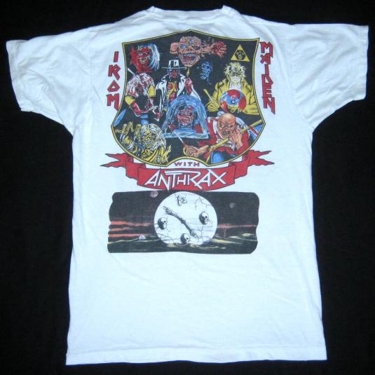 vintage IRON MAIDEN ANTHRAX 1991 TOUR T-Shirt concert | Defunkd