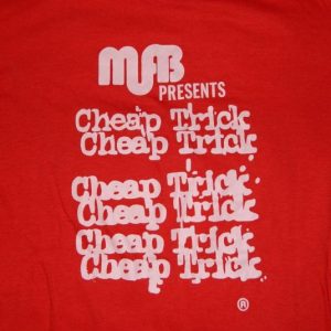 Vintage CHEAP TRICK SECURITY 80S TOUR T-Shirt concert