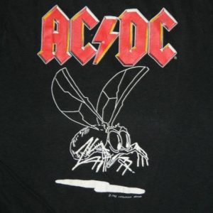 Vintage AC/DC 1985 FLY ON THE WALL TOUR T-Shirt Muscle Tee