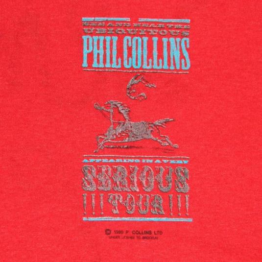 Vintage PHIL COLLINS LOCAL CREW SERIOUS TOUR 1990 T-Shirt