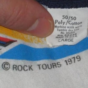 vintage STYX 1979 DECATHLON TOUR JERSEY T-Shirt 70s concert