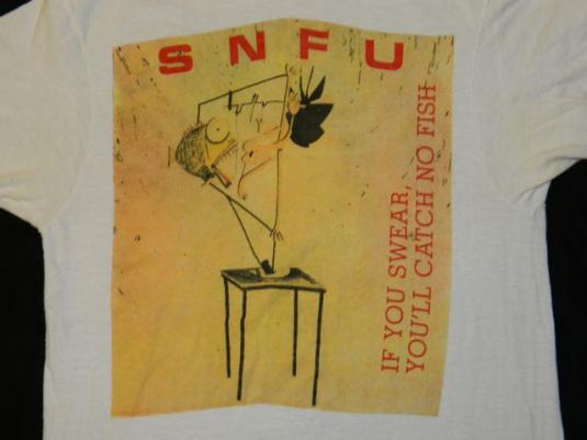 Vintage SNFU 1986 If You Swear… Tour T-shirt Original | Defunkd