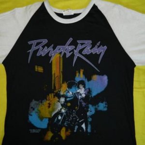 Vintage PRINCE PURPLE RAIN LARGE 1984 Tour JERSEY T-Shirt