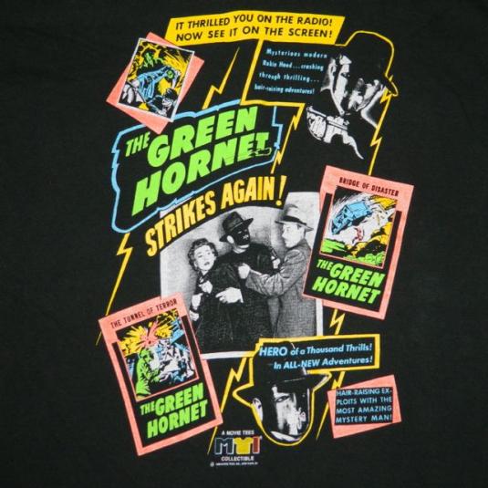 Vintage THE GREEN HORNET STRIKES AGAIN 1989 PROMO T-Shirt