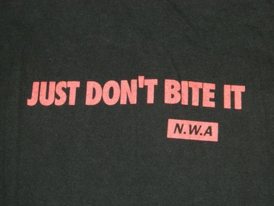 Vintage N.W.A. 1990 JUST DON’T BITE IT T-Shirt nwa