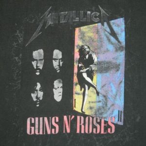 Vintage Metallica n Guns N Roses 1992 Tour T-shirt