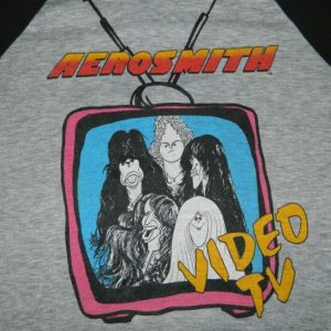 Vintage AEROSMITH 1985 JERSEY Live Video t-shirt 80s