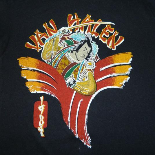 Vintage VAN HALEN 1984 SAMURAI TOUR T-Shirt concert