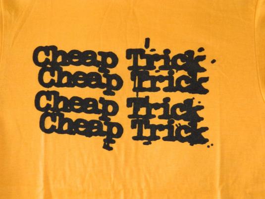 Vintage CHEAP TRICK EARLY 80S GOLD TOUR T-Shirt