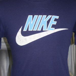 Vintage 80s Nike Swoosh Logo Two Tone T Shirt
