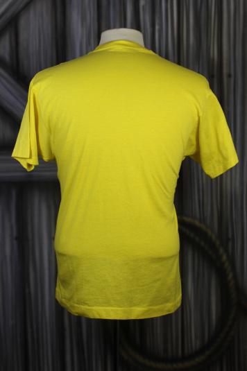 Vintage 80s Birds and Bees Sex Talk Yellow Funny T Shirt