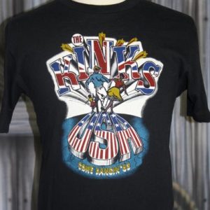 Vintage 80s The Kinks USA 1983 Dance Concert Tour T Shirt