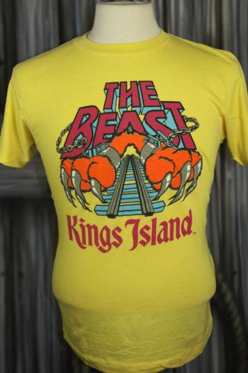 Vintage 80s The Beast Kings Island Roller Coaster T Shirt Defunkd